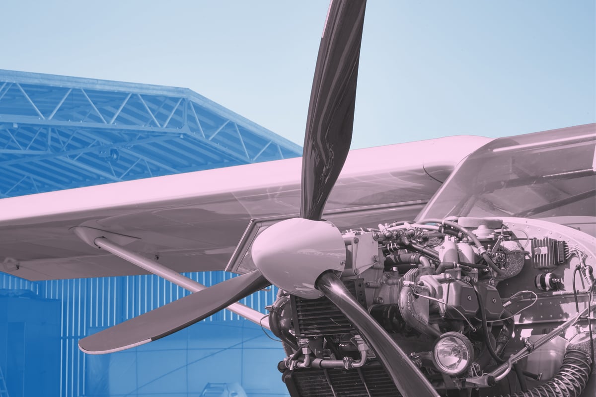 Airplane down for maintenance