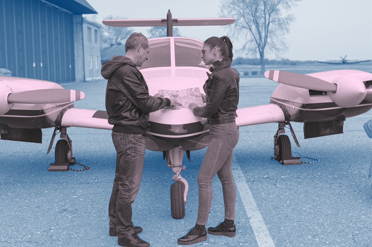 Checking aeronautical charts