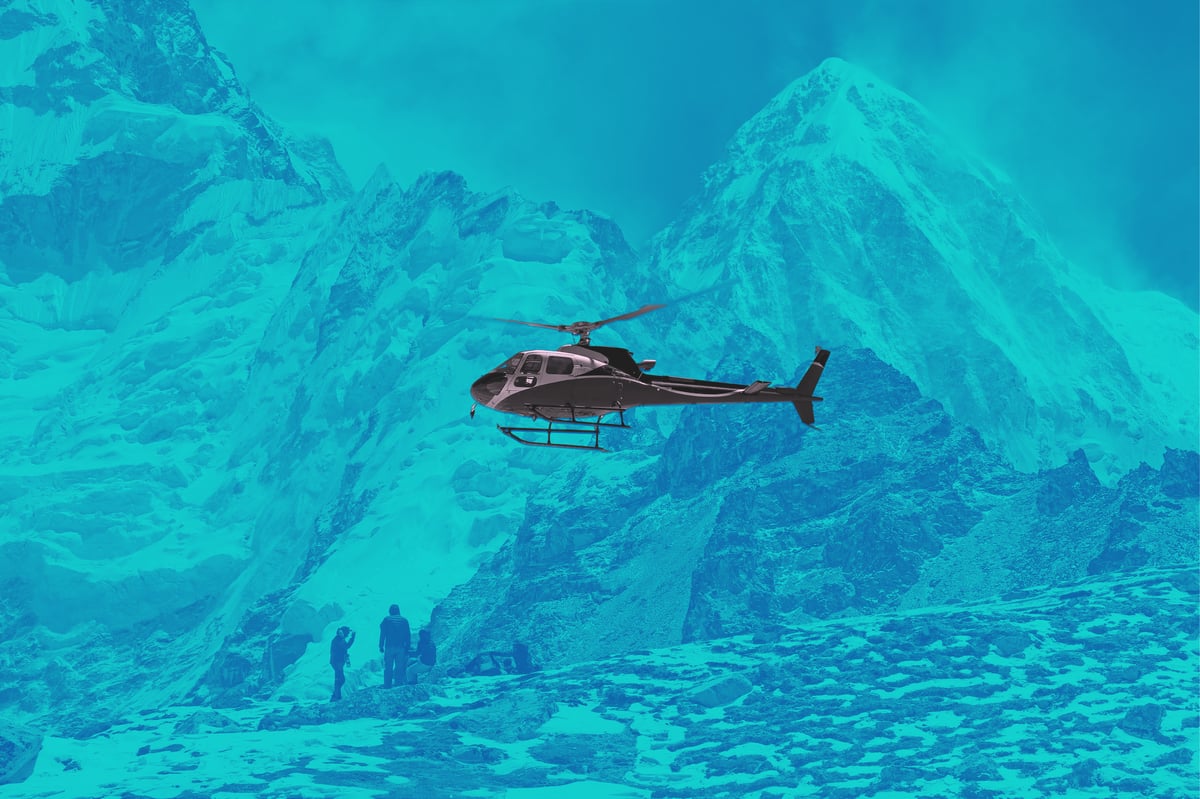 Himalayas helicopter