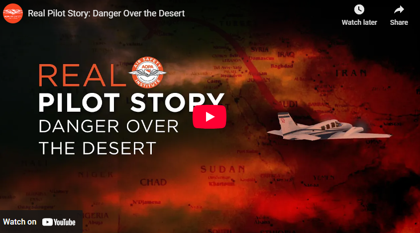 Real Pilot Story - Danger Over the Desert